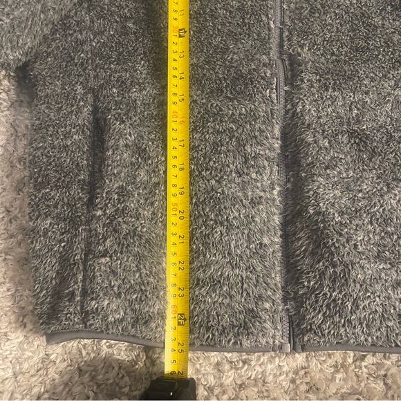 Uniqlo Fluffy Yarn Fleece Full Zip Jacket Gray Teddy Sherpa Size M - Picture 11 of 12